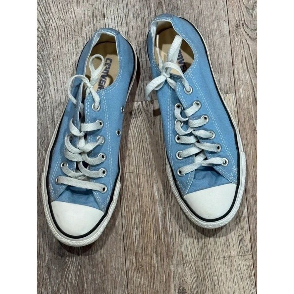 Converse All Sta Low Top Light Sky Blue Canvas Sneakers Shoes Womens 7/Mens 5